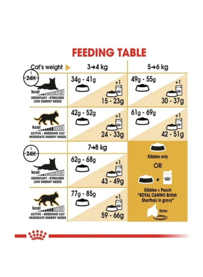 رويال كانين طعام جاف للقطط البالغة من سلالة بريتش شورت هير - 4 كجم - Image 5